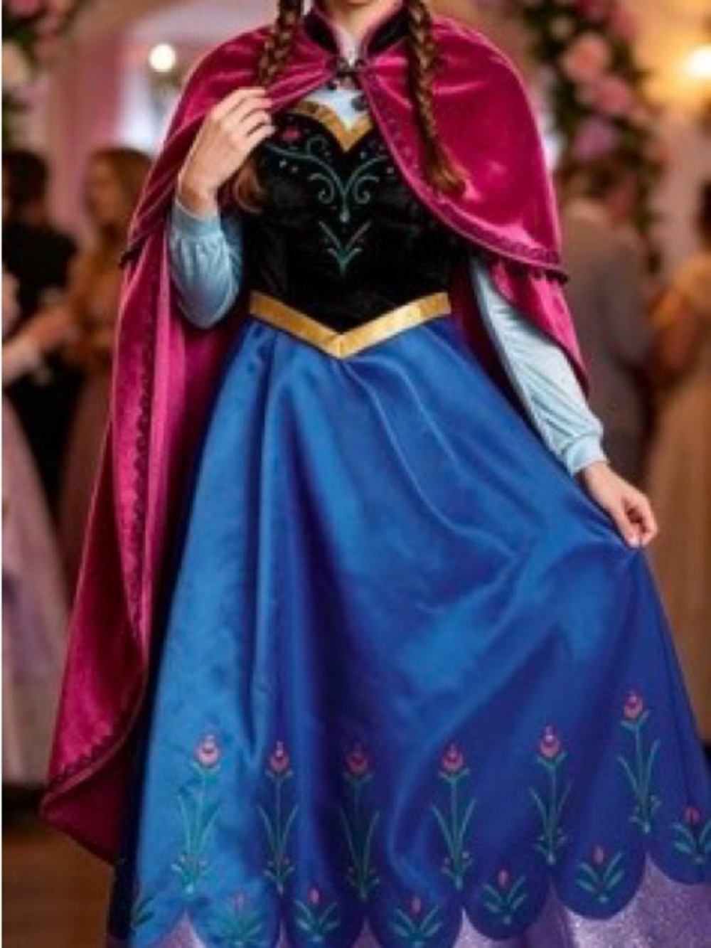Women’s Anna Inspired Princess Costume Frozen Style Size Medium